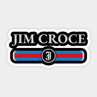 Graphic Jim Name Vintage Birthday Retro Gift Sticker